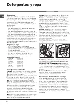 Preview for 20 page of Hotpoint Ariston AQUALTIS AQ9F 491 U Instructions For Installation And Use Manual