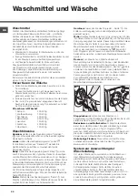 Preview for 44 page of Hotpoint Ariston AQUALTIS AQ9F 491 U Instructions For Installation And Use Manual