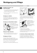 Preview for 46 page of Hotpoint Ariston AQUALTIS AQ9F 491 U Instructions For Installation And Use Manual