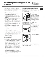 Preview for 33 page of Hotpoint Ariston aqualtis aq9f49u Instructions For Installation And Use Manual