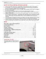 Preview for 2 page of Hotpoint Ariston Aqualtis AQCF851BUEU Service Information