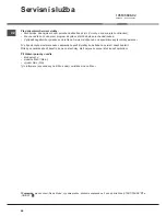 Preview for 48 page of Hotpoint Ariston AQUALTIS AQD1070D 49 Instructions For Installation And Use Manual