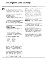 Preview for 8 page of Hotpoint Ariston AQUALTIS aqd1071d 69 Instructions For Installation And Use Manual