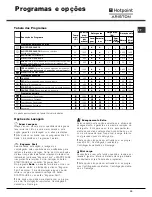 Предварительный просмотр 19 страницы Hotpoint Ariston Aqualtis AQGL 109 Instruction Booklet