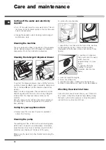 Preview for 12 page of Hotpoint Ariston Aqualtis AQLF9F 69 U Instructions For Installation And Use Manual