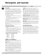 Preview for 8 page of Hotpoint Ariston AQUALTIS AQM8F 49 U Instructions For Installation And Use Manual