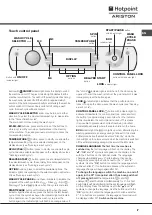 Preview for 7 page of Hotpoint Ariston AQUALTIS AQS82D 29 Instructions For Installation And Use Manual