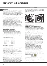 Preview for 34 page of Hotpoint Ariston AQUALTIS AQS82D 29 Instructions For Installation And Use Manual