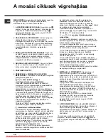 Preview for 30 page of Hotpoint Ariston Aqualtis AQSD 291 U Instructions For Installation And Use Manual