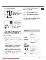 Preview for 51 page of Hotpoint Ariston Aqualtis AQSD 291 U Instructions For Installation And Use Manual