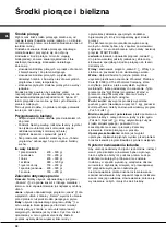 Preview for 32 page of Hotpoint Ariston aqualtis AQSF 29 U Instructions For Installation And Use Manual