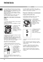 Preview for 38 page of Hotpoint Ariston aqualtis AQSF 29 U Instructions For Installation And Use Manual