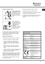 Preview for 39 page of Hotpoint Ariston aqualtis AQSF 29 U Instructions For Installation And Use Manual