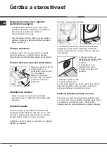 Preview for 46 page of Hotpoint Ariston aqualtis AQSF 29 U Instructions For Installation And Use Manual