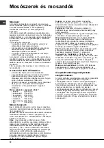 Preview for 56 page of Hotpoint Ariston aqualtis AQSF 29 U Instructions For Installation And Use Manual