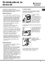 Preview for 57 page of Hotpoint Ariston aqualtis AQSF 29 U Instructions For Installation And Use Manual