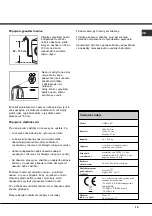 Preview for 15 page of Hotpoint Ariston AQUALTIS AQSL 09 U Instructions For Installation And Use Manual