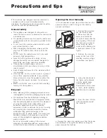 Предварительный просмотр 9 страницы Hotpoint Ariston Aqualtis AQXGF 169 Instruction Booklet