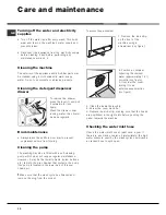 Предварительный просмотр 10 страницы Hotpoint Ariston Aqualtis AQXGF 169 Instruction Booklet