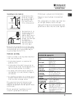 Предварительный просмотр 39 страницы Hotpoint Ariston Aqualtis AQXGF 169 Instruction Booklet