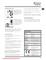 Предварительный просмотр 15 страницы Hotpoint Ariston AR**D 149 Instructions For Use Manual