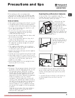 Предварительный просмотр 21 страницы Hotpoint Ariston AR**D 149 Instructions For Use Manual