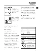 Preview for 3 page of Hotpoint Ariston ARL 105 Instructions For Use Manual