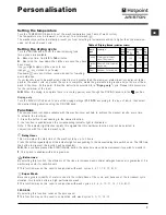 Предварительный просмотр 7 страницы Hotpoint Ariston ARMXXL 125 Instructions For Use Manual