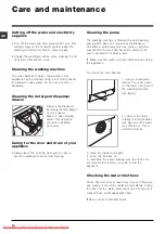 Предварительный просмотр 10 страницы Hotpoint Ariston ARSF 109 Instructions For Use Manual