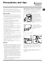 Preview for 9 page of Hotpoint Ariston ARSF 85 Instructions For Use Manual