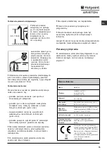 Preview for 15 page of Hotpoint Ariston ARSF 85 Instructions For Use Manual