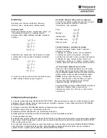 Preview for 41 page of Hotpoint Ariston ARSL 105 Instructions For Use Manual