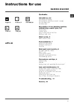 Preview for 1 page of Hotpoint Ariston ARTL 83 Instructions For Use Manual