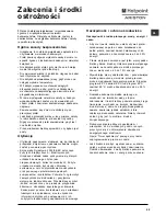 Preview for 33 page of Hotpoint Ariston ARTXF 129 Instructions For Use Manual