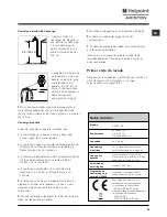 Preview for 39 page of Hotpoint Ariston ARTXF 129 Instructions For Use Manual