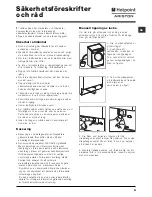 Preview for 21 page of Hotpoint Ariston ARXD 169 Instructions For Use Manual