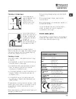 Preview for 39 page of Hotpoint Ariston ARXD 169 Instructions For Use Manual