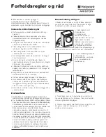 Preview for 45 page of Hotpoint Ariston ARXD 169 Instructions For Use Manual