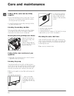 Предварительный просмотр 10 страницы Hotpoint Ariston ARXL 105 Instructions For Use Manual