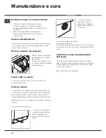 Предварительный просмотр 82 страницы Hotpoint Ariston ARXL 105 Instructions For Use Manual