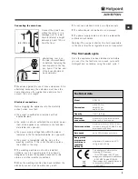 Preview for 3 page of Hotpoint Ariston ARXL 95 Instructions For Use Manual