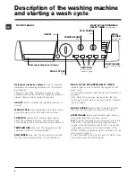 Preview for 4 page of Hotpoint Ariston ARXL 95 Instructions For Use Manual