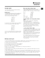 Preview for 5 page of Hotpoint Ariston ARXL 95 Instructions For Use Manual