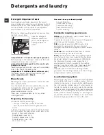 Preview for 8 page of Hotpoint Ariston ARXL 95 Instructions For Use Manual