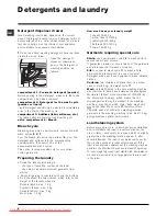 Preview for 8 page of Hotpoint Ariston ARXXF 125 Instructions For Use Manual