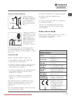 Preview for 15 page of Hotpoint Ariston ARXXF 125 Instructions For Use Manual