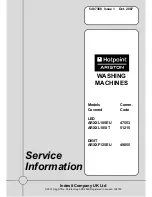 Preview for 1 page of Hotpoint Ariston ARXXF125EU Service Information