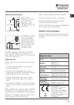 Preview for 51 page of Hotpoint Ariston ARXXL 105 Instructions For Use Manual