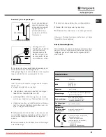 Предварительный просмотр 27 страницы Hotpoint Ariston AVTXF 149 Instructions For Use Manual