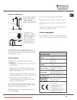 Предварительный просмотр 63 страницы Hotpoint Ariston AVTXF 149 Instructions For Use Manual